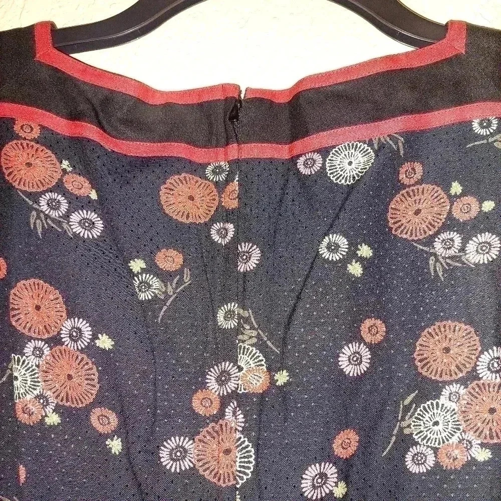 NWT Vintage Sarah Elizabeth 2 pc Black & Red Dress and Jacket Size 12 - Picture 7 of 10